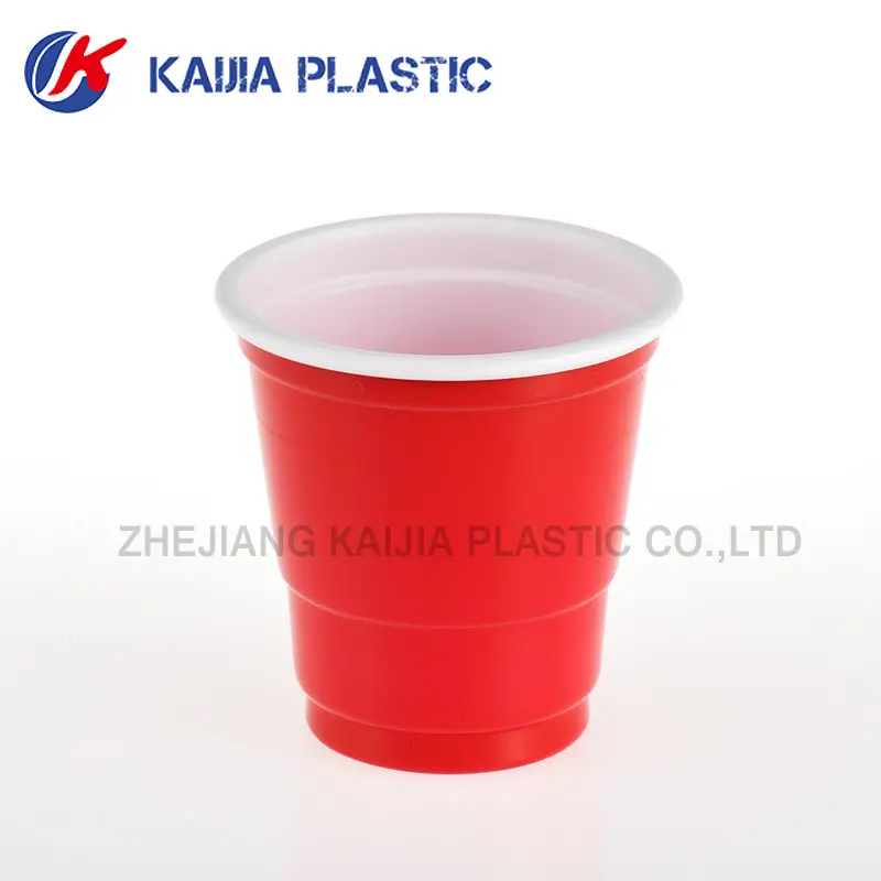 Mini Disposable Shot Glasses - 2oz 120 Count Red Plastic Shot Cups 